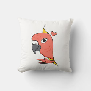 Cojín Decorativo Parrot ASL I Love You - Diseño de Cultura Sorda