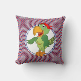 Cojín Decorativo Parrot Pirate Bandas Náuticas