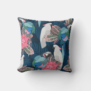 Cojín Decorativo Parrots Tropical: Patrón de infiltración