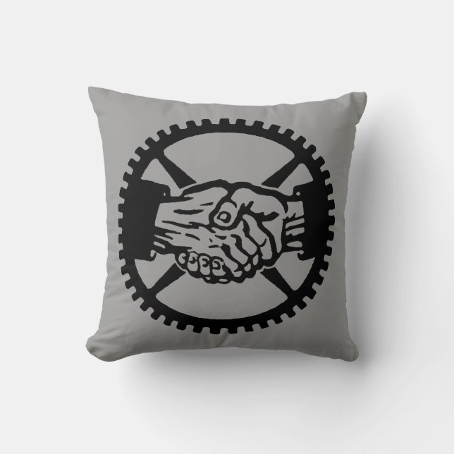 Cojín Decorativo Partido laborista americano (Anverso)