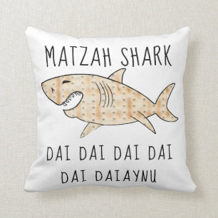 Cojín Decorativo Pascua 16 x 16 Daiaynu Matzah Shark