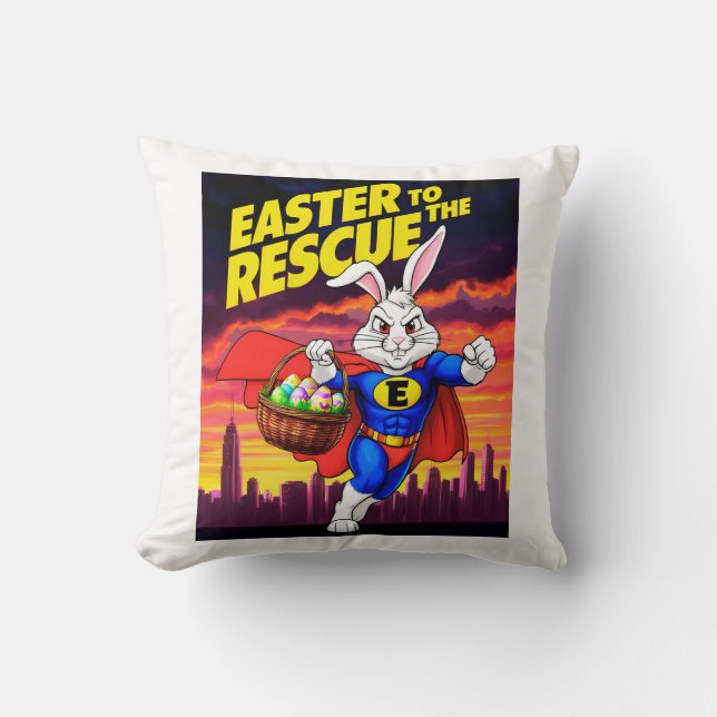 Cojín Decorativo Pascua al rescate (Anverso)