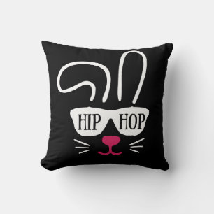 Cojín Decorativo Pascua Conejo de Hip Hop Conejo Conejo