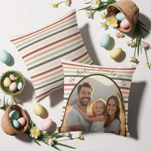 Cojín Decorativo Pascua de primavera personalizada con foto