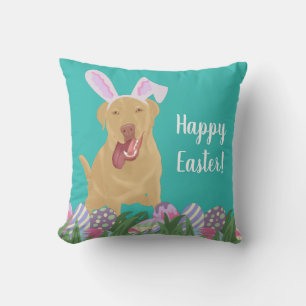 Cojín Decorativo Pascua del Labrador Retriever Dudley