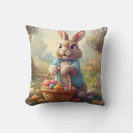 Cojín Decorativo Pascua encantada - Conejito caprichoso