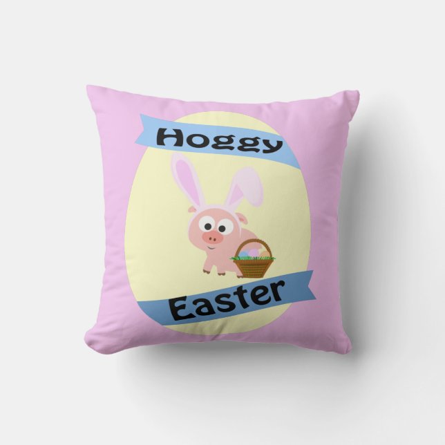 Cojín Decorativo ¡Pascua Hoggy! (Anverso)