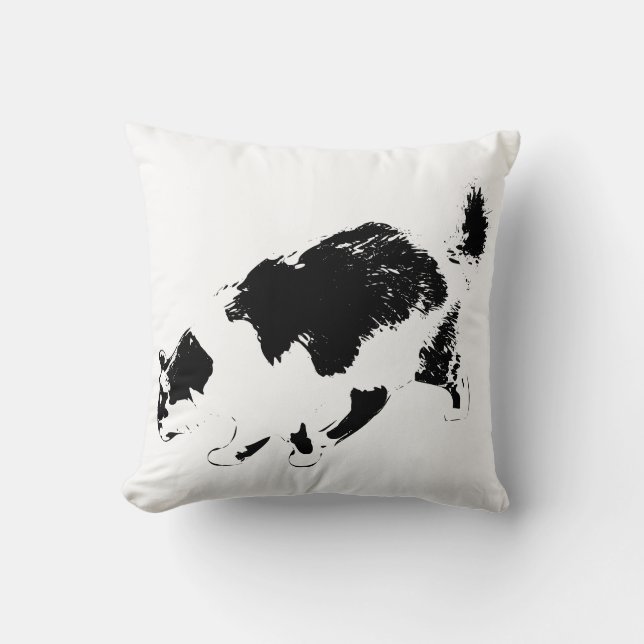 Cojín Decorativo Paseo del otoño en las sombras (Anverso)