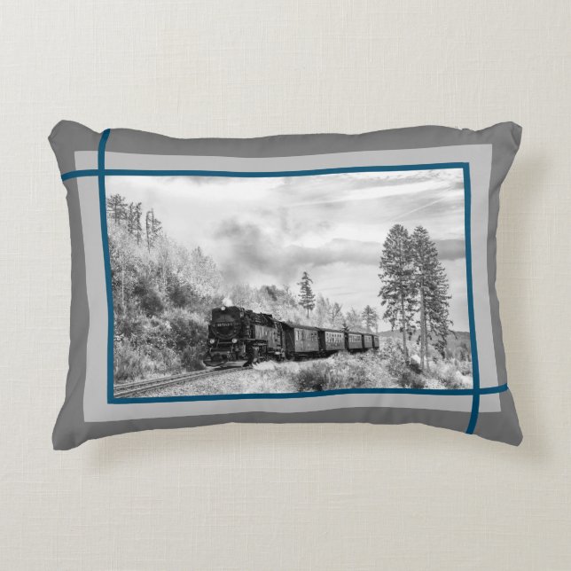 Cojín Decorativo Paseo en tren Snowden (Anverso)