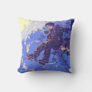 Cojín Decorativo Paseo mágico en Skateboard - Skateboarder