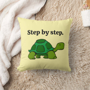 Cojín Decorativo Paso a paso Tortuga Personalizado, ganadora persis