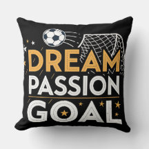 Passion Goal Motivational Throw Pillow