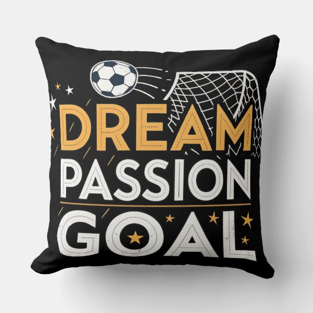 Cojín Decorativo Passion Goal Motivational Throw Pillow (Anverso)