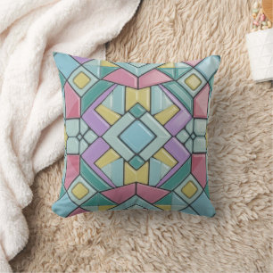 Cojín Decorativo pastel a cuadros