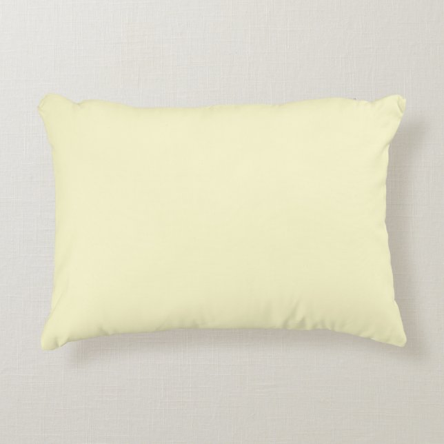 Cojín Decorativo Pastel Amarillo Amarillo Paleta Suave Meringue Ama (Anverso)
