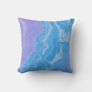 COJÍN DECORATIVO PASTEL AND BLUE ABSTRACT WAVES