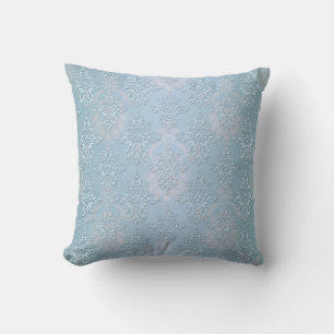 Cojín Decorativo Pastel Baby Blue Damask