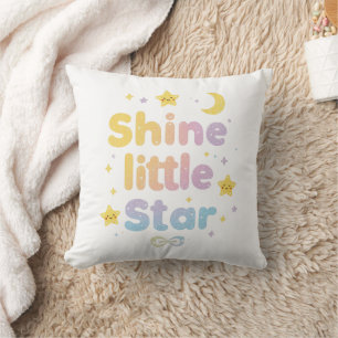Cojín Decorativo Pastel "Brilla Pequeña Estrella" Celestial