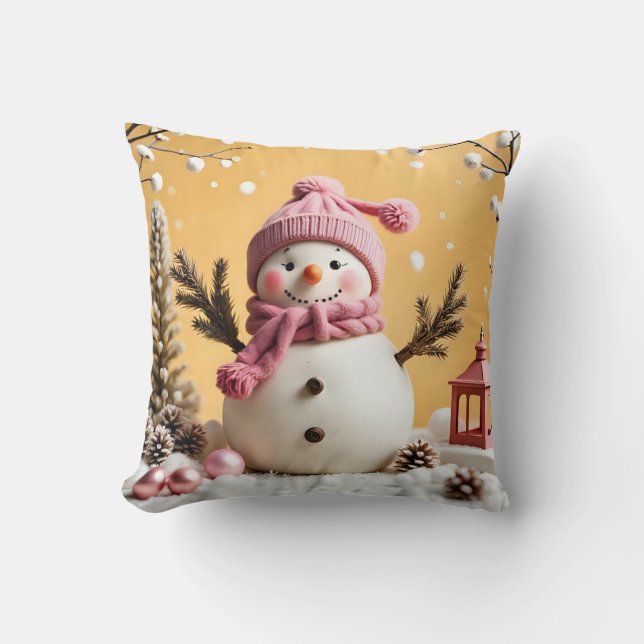 Cojín Decorativo Pastel Christmas - Throw Pillow  (Anverso)