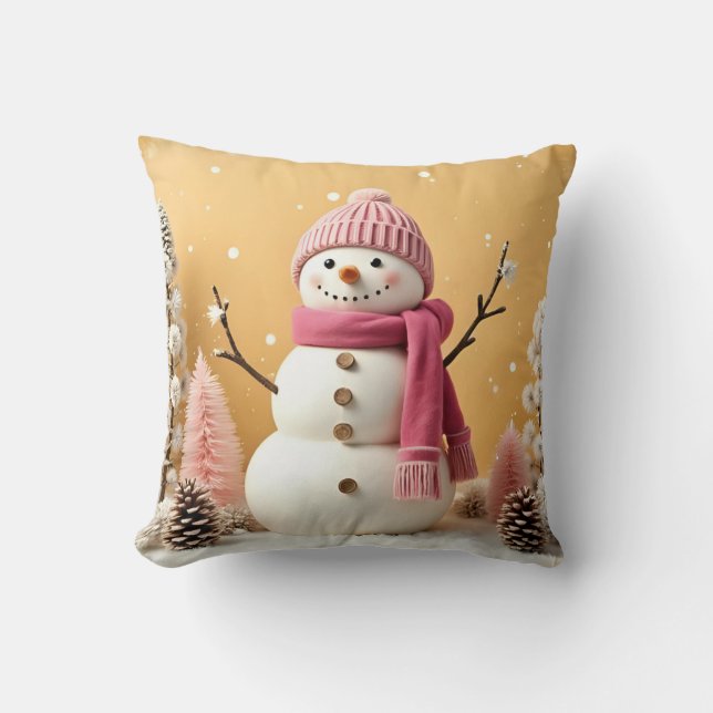 Cojín Decorativo Pastel Christmas - Throw Pillow  (Anverso)