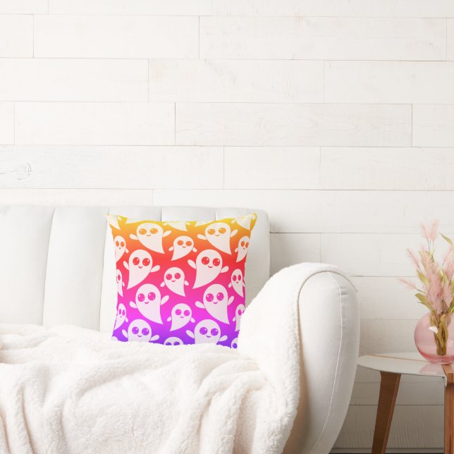 Cojín Decorativo Pastel de arcoiris con fantasía Halloween (Sofá)