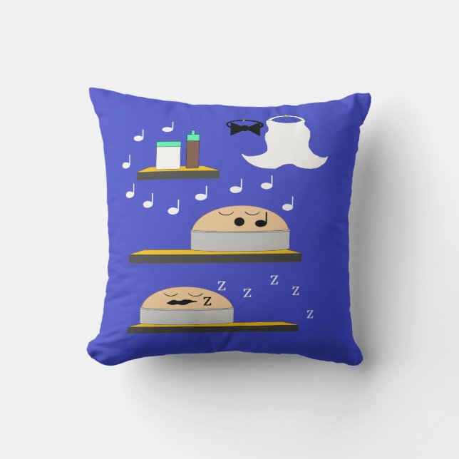 Cojín Decorativo Pastel de boda esperando el congelamiento (Anverso)