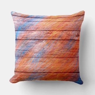 Cojín Decorativo Pastel de color en la madera #4