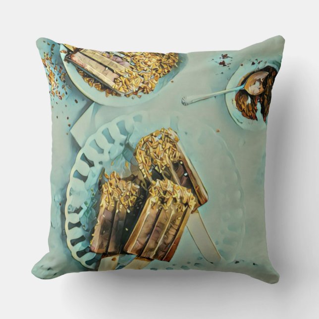 Cojín Decorativo Pastel de helado (Anverso)