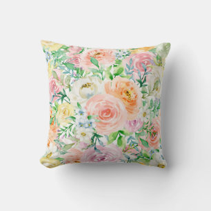Cojín Decorativo Pastel de jardín romántico