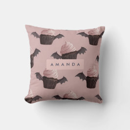 Cojín Decorativo Pastel de murciélagos con sabor a Halloween person