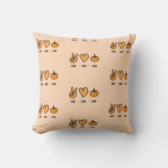 Cojín Decorativo Pastel de pastel (Anverso)