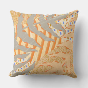 Cojín Decorativo Pastel de pincel rústico