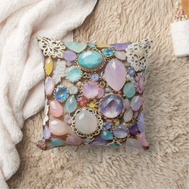 Cojín Decorativo Pastel Gems And Jewels In Pinks & Purples