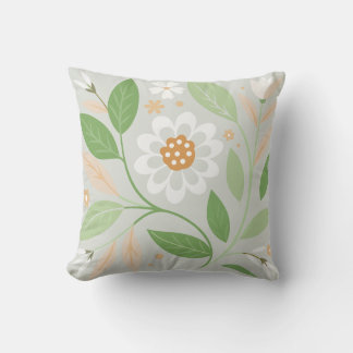 Cojín decorativo Pastel Green Floral Garden