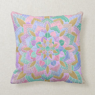 Cojín Decorativo Pastel Mandala II
