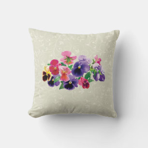 Cojín Decorativo Pastel Pansies