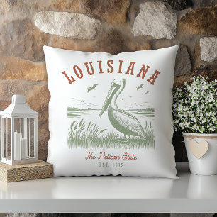 Cojín Decorativo Pastel Pelícano Estado de Luisiana