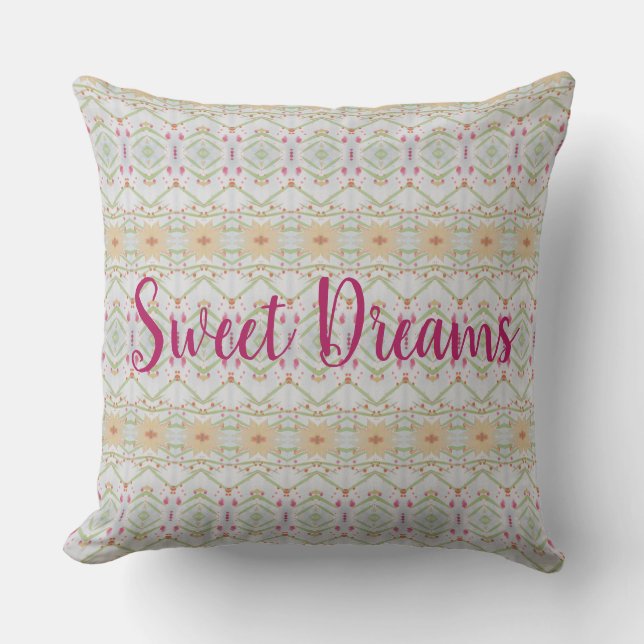 Cojín Decorativo Pastel Pillow Personaliza los Sueños Dulces (Anverso)