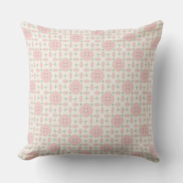 Cojín Decorativo Pastel Pink Floral Pattern