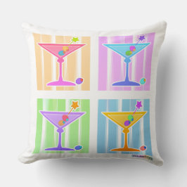 COJÍN DECORATIVO PASTEL POP ART MARTINIS