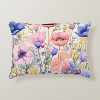 Cojín Decorativo Pastel Poppies Bloom Accent Pillow