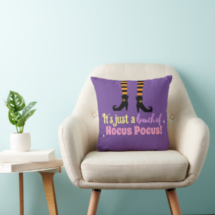 Cojín Decorativo Pastel Purple Hocus Pocus Halloween Bruja