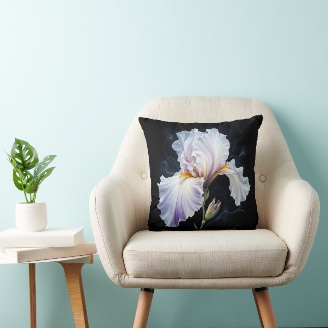 Cojín Decorativo Pastel Purple Iris Blossom (Silla)