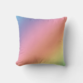Cojín Decorativo Pastel Rainbow Throw Pillow