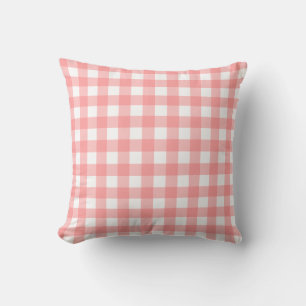 Cojín Decorativo Pastel Raspberry Red Plaid Pattern Easter