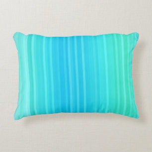 Cojín Decorativo Pastel Resumen Rayos verdes turquesas