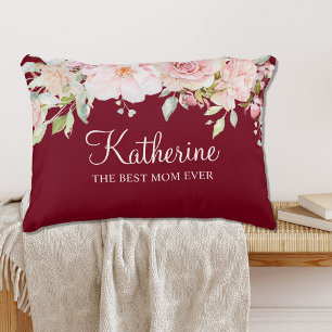 Cojín Decorativo Pastel Rosa Flor De Flor De Rosa, La Mejor Mamá De