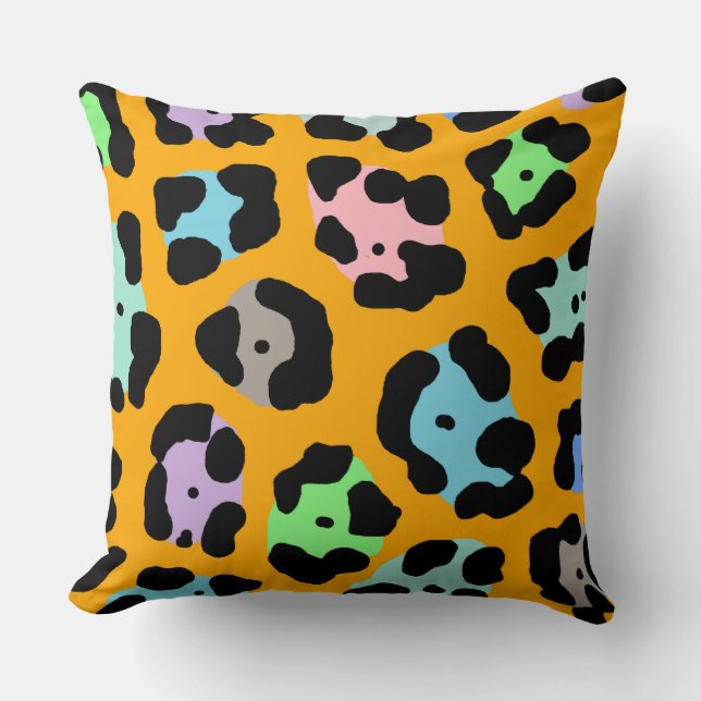 Cojín Decorativo Pastel Spots Jaguar (Anverso)