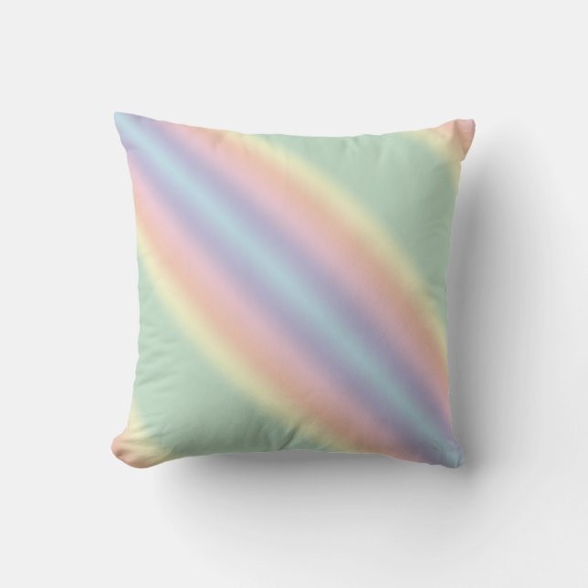 Cojín Decorativo Pastel Stripe Modern (Anverso)