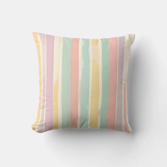 Cojín Decorativo Pastel Stripes Harmony (Anverso)